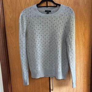 J. Crew Light Gray Crew Neck Sweater